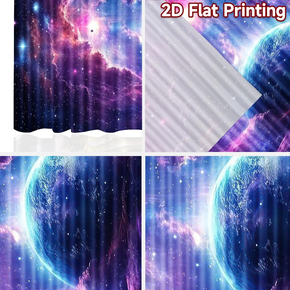 2D плотный фотофон для вечеринки, яркий космический туман, 100% полиэстер, семейное украшение для стены спальни
