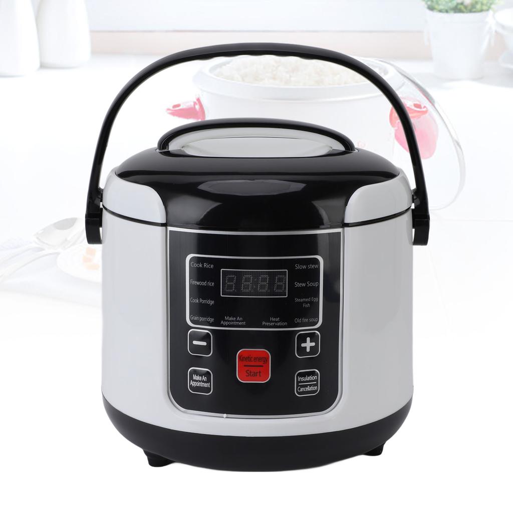Автомобильная рисоварка 2 л портативная устойчивая к пригоранию многофункциональная мини-рисоварка с внутренней корзиной для приготовления на пару