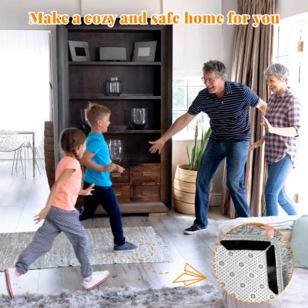 Reusable Non-Slip Tape Removable Carpet Sticker Corner Clip Anti-slip Mat Bathroom