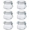 ADERIA Пищевая банка BOR квадратной формы 500 мл 6 шт. Сделано в Италии Контейнер для хранения Стеклянная канистра Герметичный контейнер Банка для приправ Герметичный кофейные зерна