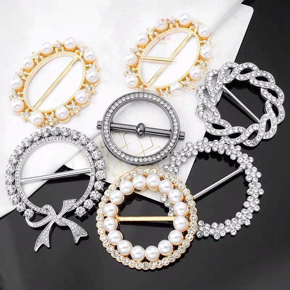 Кольцо с металлической пряжкой и узлом, футболка, шаль, кольцо, зажим, новая одежда, затягивает женскую одежду