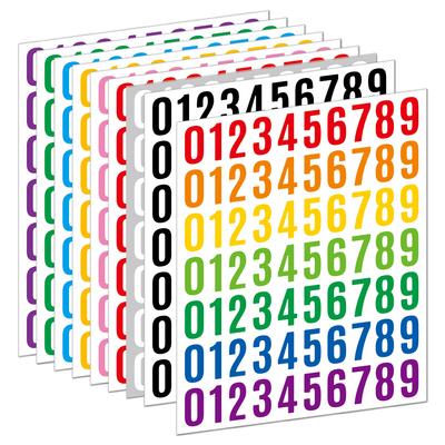 Цифровая наклейка 1 дюйм винил винил водонепроницаемая вырубная самоклеящаяся цифровая цифра ручной учет цифровая наклейка