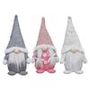 Christmas Wool Knitted Santa Figurines Shopwindow Gnome Handmade Plush Doll Tabletop Decor CDN