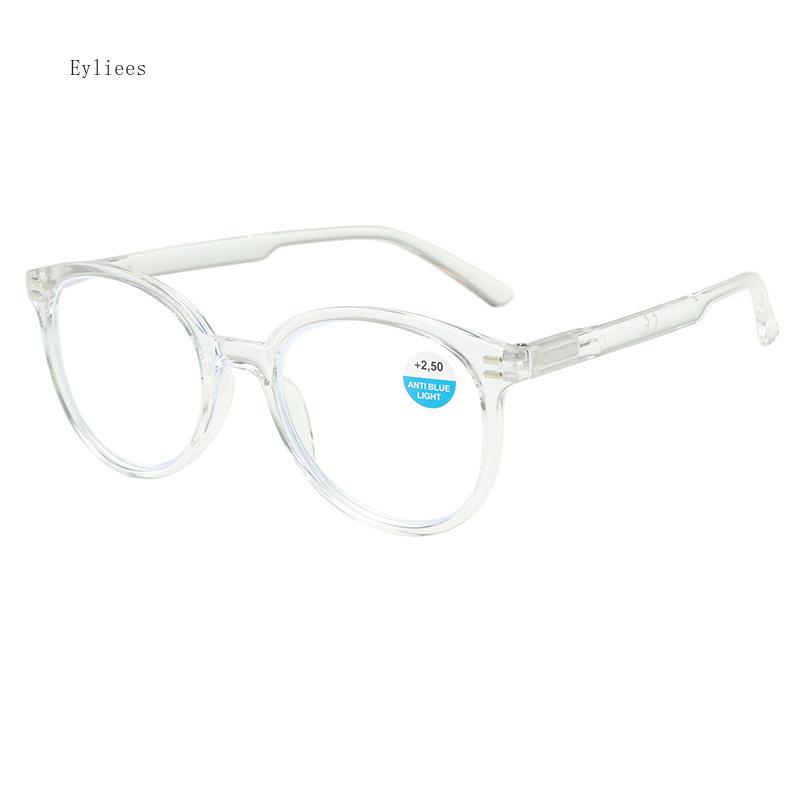 Винтажные ультралегкие очки для чтения Мужские Женские Круглые Оправы для чтения Женские Черные Синие Очки Оправа для очков +100 +150