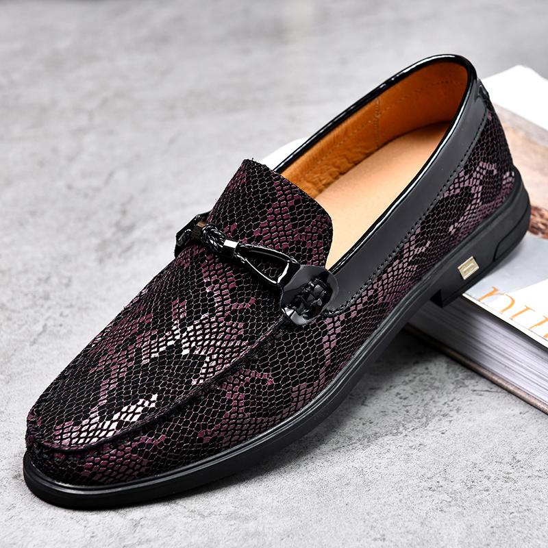 Роскошный бренд лоферы с металлической пряжкой мужские высококачественные деловые формальные туфли на низком каблуке роскошные повседневные из натуральной кожи свадебные туфли