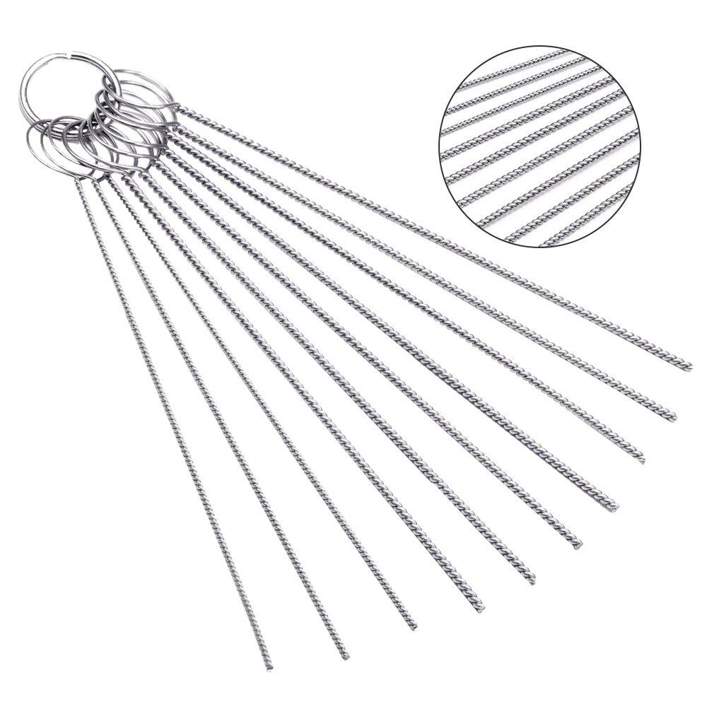 voocye Carburetor Cleaner Tool Set, 13 Cleaning Wires + 10