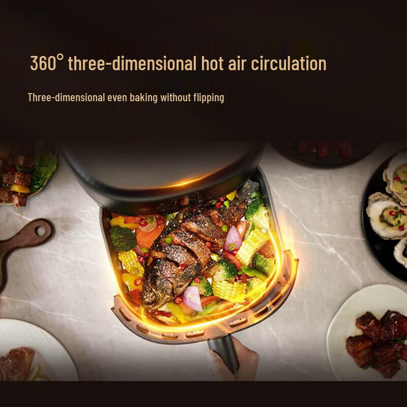 Аэрофритюрница-духовка Philips Starfish No-Flip, 6,2 л, с антипригарным покрытием, легко чистить (модель: NA230/00)