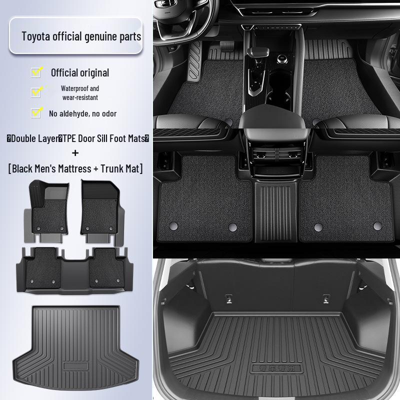 Всепогодные коврики из ТПЭ для Toyota Land Cruiser, Camry, RAV4 и Corolla 2025 года, размер 25.