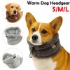 Noise-proof Dog Calming Earmuffs Warm Puppy Scarf Soft Pet Neck Gaiter  for Small Medium Large Dogs