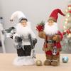 Santa Clause Ornament 12Inch High Santa Figure Christmas Decoration For Mantles Shelf Desktop Display Indoor and Outdoor