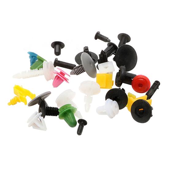 200Pcs Universal Mixed Color Car Fastener Bumper Door Panel Clips Rivets for Trains