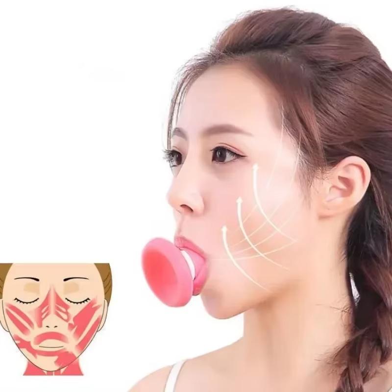 Silicone V Face Facial Lifter Slimming Face Lifter Double Thin Wrinkle Removal Blow Breath Exerciser Masseter Muscle Line Tools