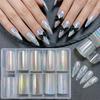 Iridescent Nail Foil Decals Mermaid Nail Decals Fashion Transfer Paper  Nail Decoration