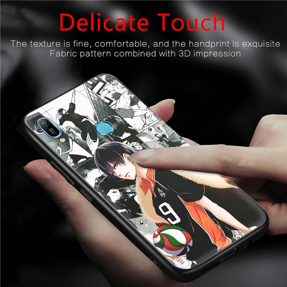 Чехол для телефона Huawei P30 Pro P40 Lite EP Smart Z Y7 Y6 2019, силиконовая задняя крышка, сумка для мобильного телефона, аниме Oya Haikyuu Love Volleyball