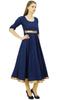 Bimba Женское платье Anarkali Kurti с золотой каймой Индийская одежда для женщин