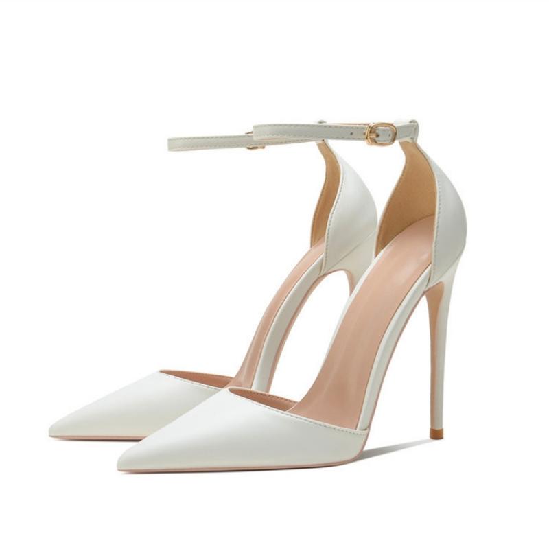 Женские туфли на высоком каблуке, роскошные, 2024, модные туфли на каблуке с пряжкой на щиколотке, 12 см, 10 см, 8 см, тонкие туфли на высоком каблуке, женские туфли Darss Party, мода