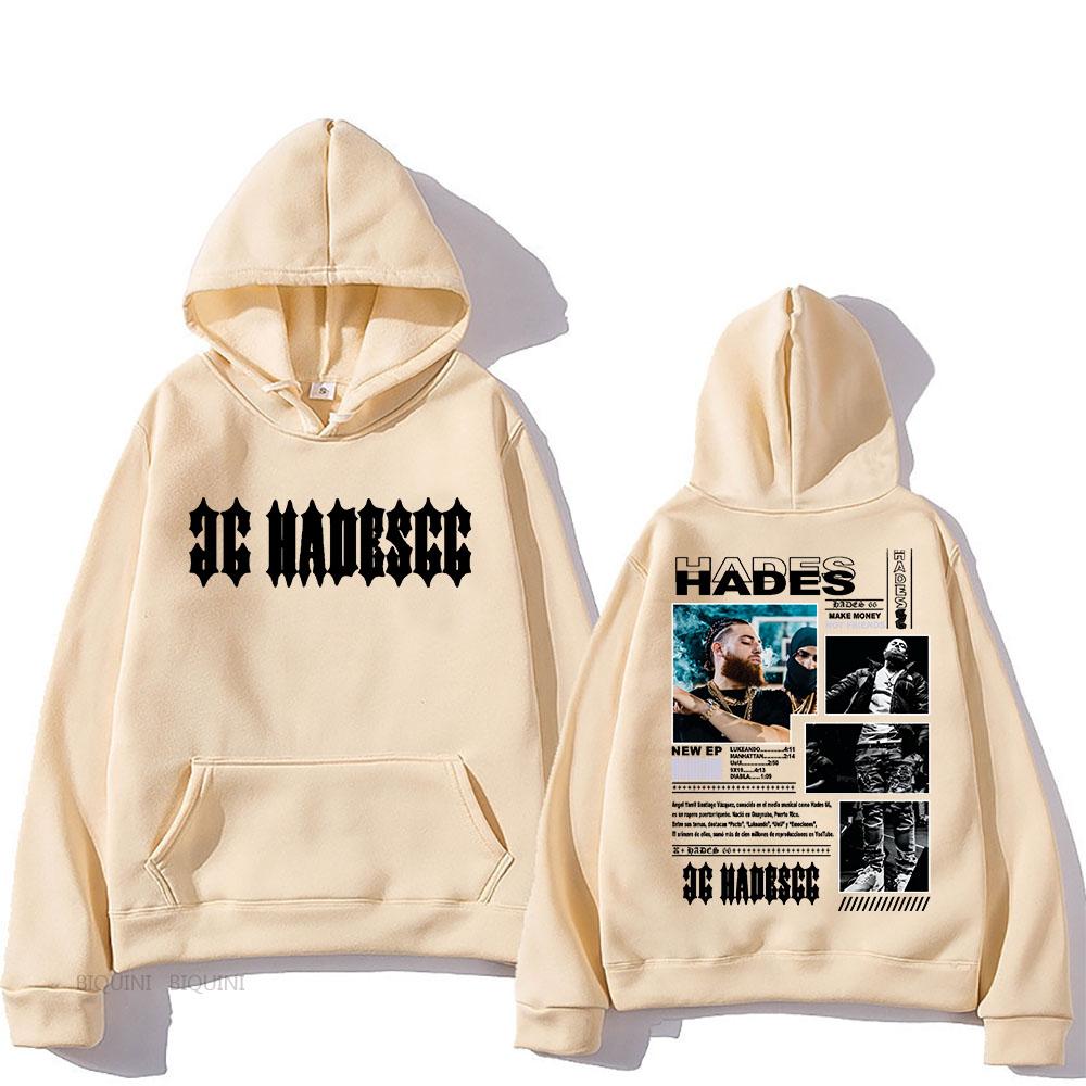 Hades 66 С капюшоном С капюшоном Панк Флис Удобная Толстовка С длинным рукавом Хип-хоп Ретро Одежда Sudaderas Готические Пуловеры