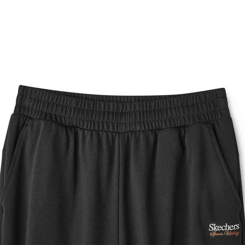 Skechers Серия Sports Alliance FW24 Дышащие, с манжетами, удобные, вязаные брюки-джоггеры, унисекс-джоггеры, угольно-черные L424U007-0018