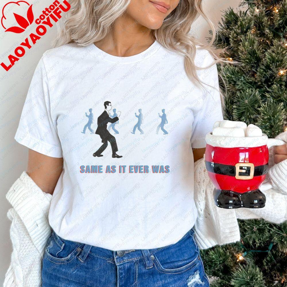 Talking Heads - Trendy Harajuku Short-Sleeved Shirt for Both Unisex and WoUnisex, Patterned, 100% Cotton T-Shirt