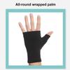 1 пара трикотажных велосипедных перчаток, поглощающих пот, дышащие перчатки без пальцев, нескользящие эластичные мужские и женские спортивные перчатки для рук, компрессионный бандаж на запястье