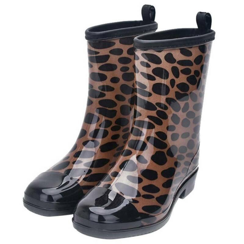 Женские резиновые дождевые сапоги с цветочным принтом, водонепроницаемые, фестивальные, веллингтоны, противоскользящая дождевая обувь