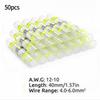 Легкое и надежное соединение проводов 50 шт. термоусадочных гильзовых соединителей