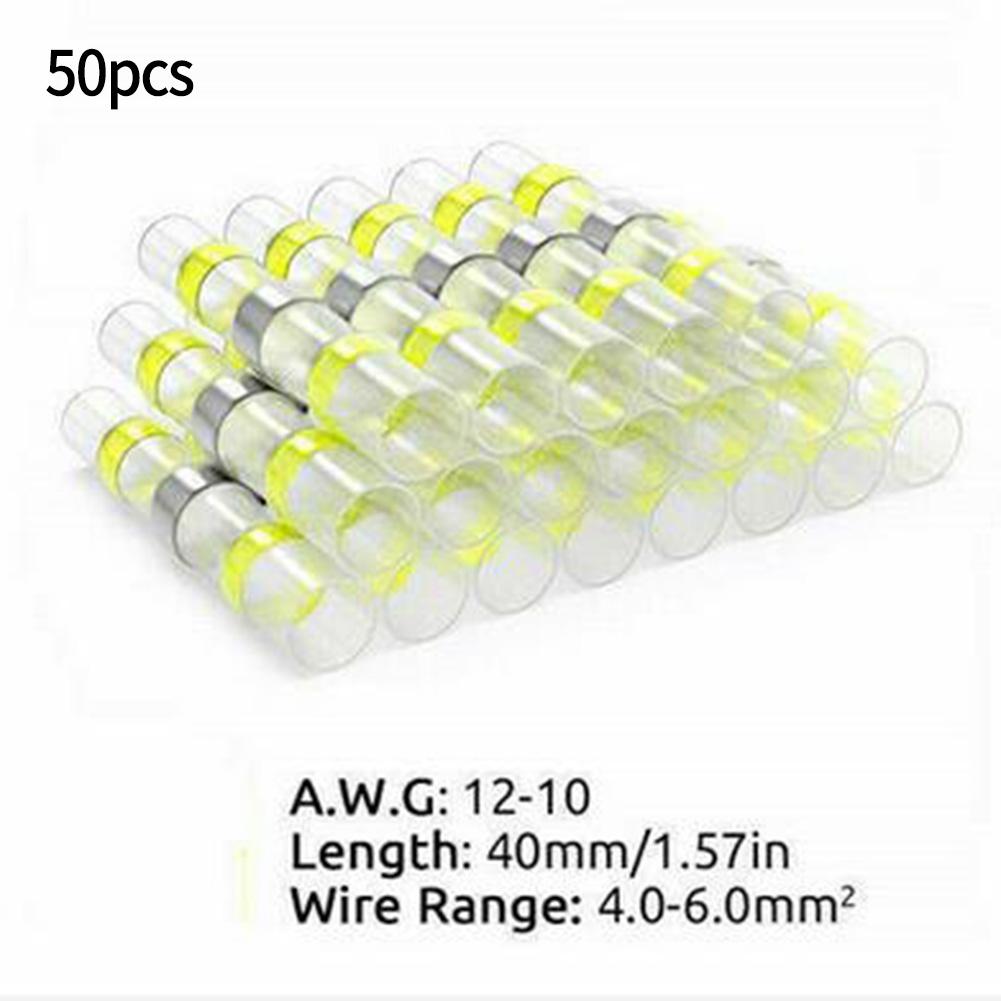 Легкое и надежное соединение проводов 50 шт. термоусадочных гильзовых соединителей