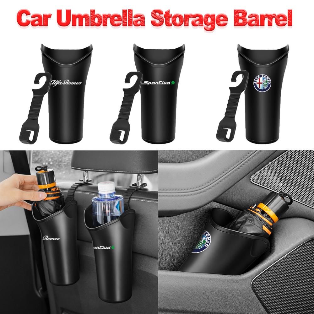 YYCE3 1pc Car Rear Seat Hanging Hook Umbrella Holder Seat Back storage bucket Accessories For Alfa Romeo Sportiva GT 147 159 Styling