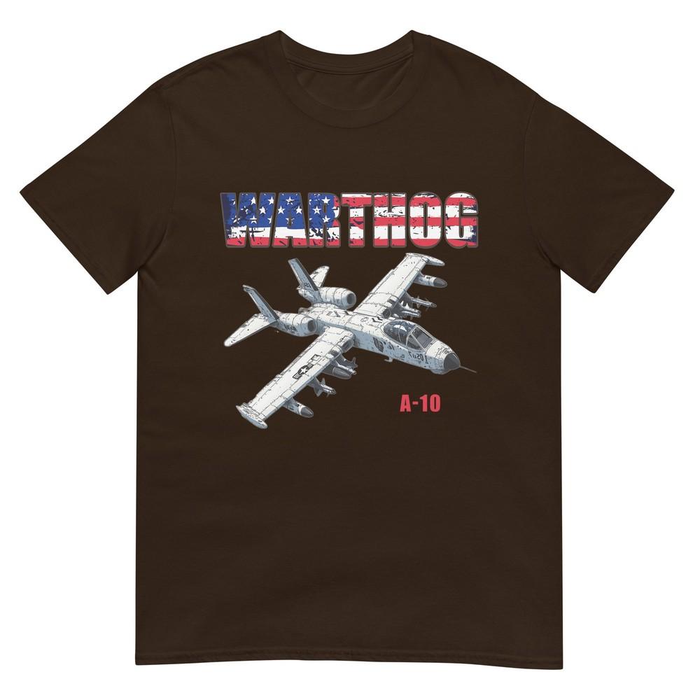 A-10 Warthog Военный Самолет Пилот с Американским Флагом Подарок Футболка