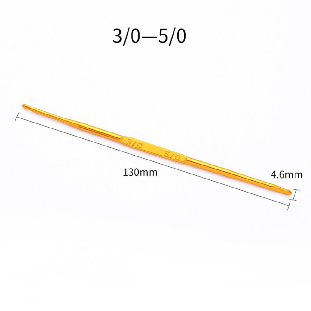 Золотые крючки для вязания разных размеров Спицы для вязания Новый инструмент для плетения пряжи Инструмент для ручного плетения