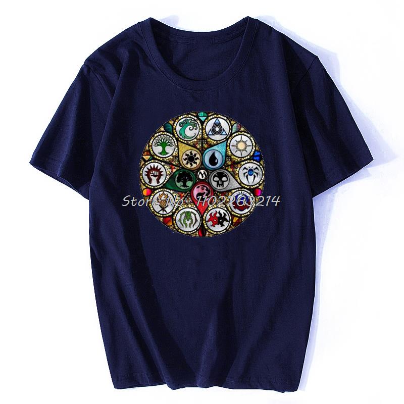 New Men T Shirt MTG  Stained Glass T-Shirt Women Tshirt Funny Unisex Cotton Oversized Streetwear