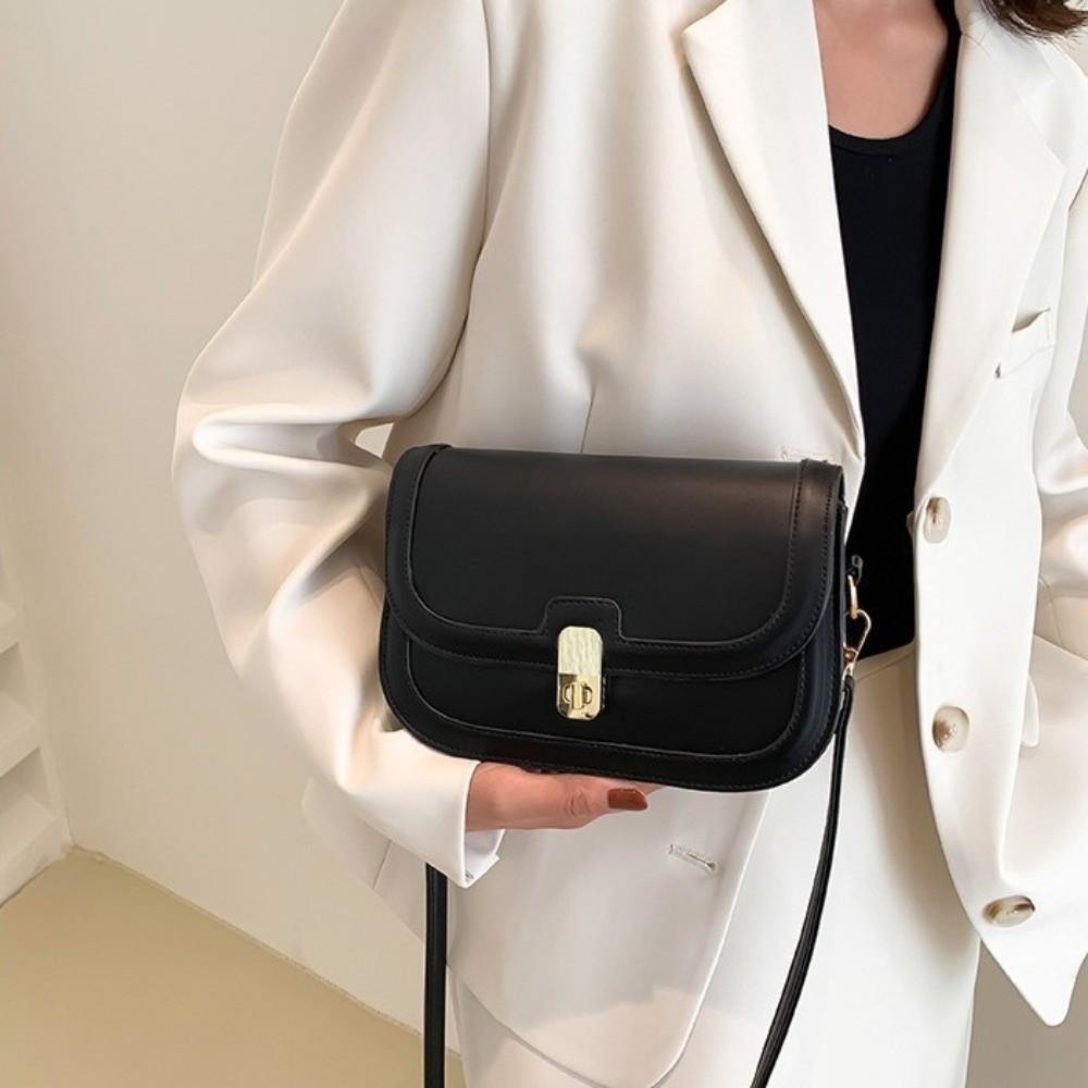 Korean Style Crossbody Bag Texture Women Underarm Bag Elegant PU Leather Shoulder Bag Outdoor