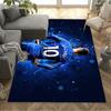 Blue Energy Soccer Player Floor Mat Design for Playrooms Balcony Study room Dormitory Anti-slip Rug Office home decor Birthday/Christmas Gift