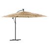 Vidaxl Parasol Ogrodowy Na Stalowym Słupku, Brązowy, 269X269X235 Cm
