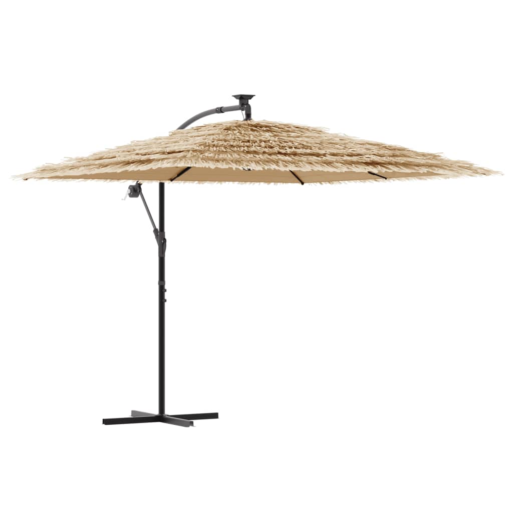 Vidaxl Parasol Ogrodowy Na Stalowym Słupku, Brązowy, 269X269X235 Cm