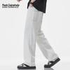 Mark Fairwhale Men's White Loose Straight-Leg Jeans