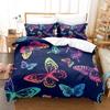 Letter Butterfly Print Bedding Set 3D Duvet Cover Luxury Fancy Queen King Home Textile Decor For Woman Wilf Gift Bed Linen