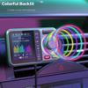 Беспроводной FM-передатчик 2.4A QC3.0 Dual USB быстрая зарядка Hands-Free Call Автомобильный AUX-адаптер MP3-плеер с большим цветным экраном