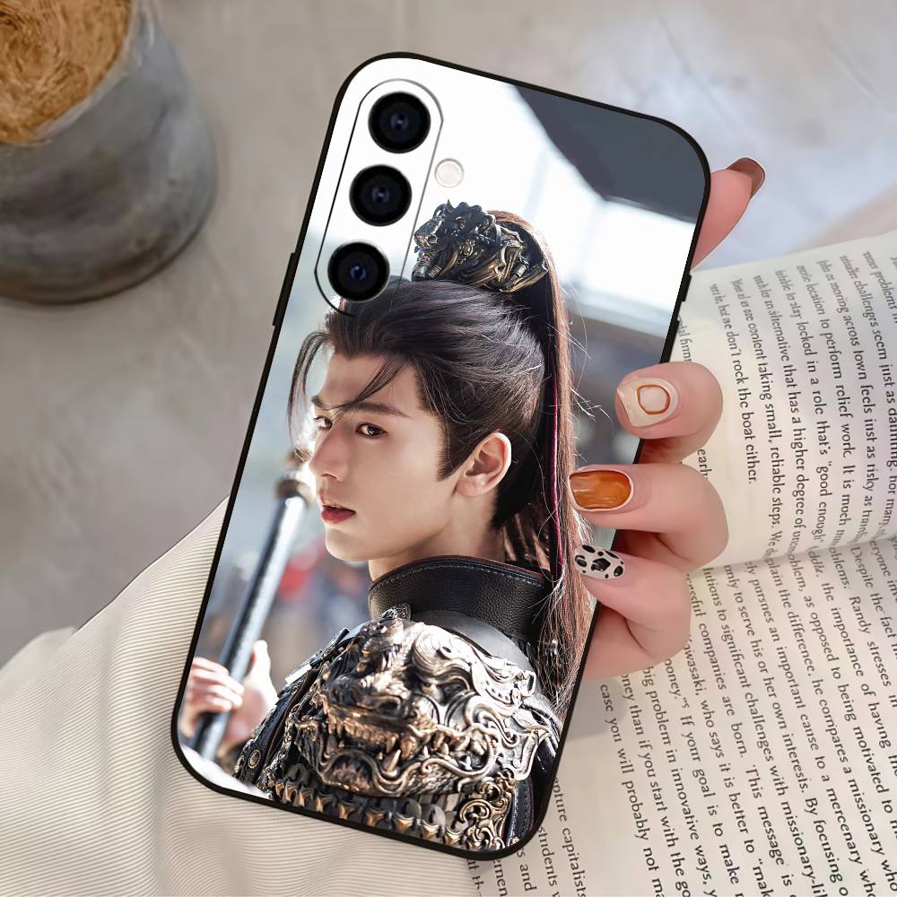 Чехол для телефона 'Погоня за нефритом' X-Xie Zheng Z-Zhang Linghe для Samsung Galaxy A73, A72, A71, A70, A53, A52, A51, Мягкий силиконовый черный чехол