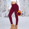 Women Leggings High Waist Slim Fit Velvet Lining Thickened Pants Hip Lift Yoga Fitness Bottoming Pants