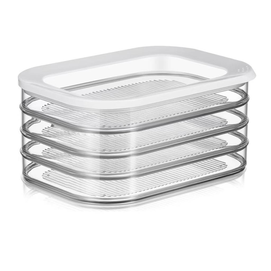 Food Storage Boxes, Multi-layer Sealed Refrigerator Storage Boxes, Freezer Food Storage Boxes, Kitchen Storage Gadgets