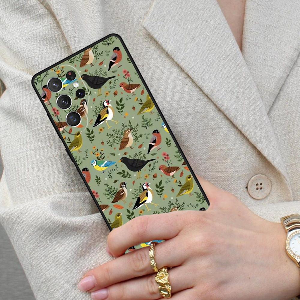 Чехол для телефона «Садовые птицы» для Samsung Galaxy S26 Ultra S25 S24 S23 S22 S21 S20 Note10