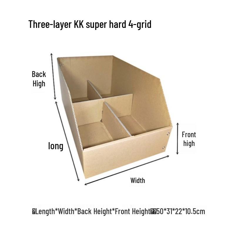 Пятислойный сверхпрочный органайзер для хранения с наклонными отделениями, идеально подходящий для склада или супермаркета.