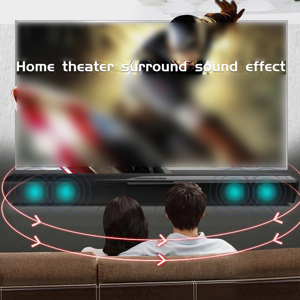 BS-28E Саундбар RGB с рассеянным освещением Аудио BT Динамик Домашний кинотеатр Эхо Настенный динамик Красочный RGB