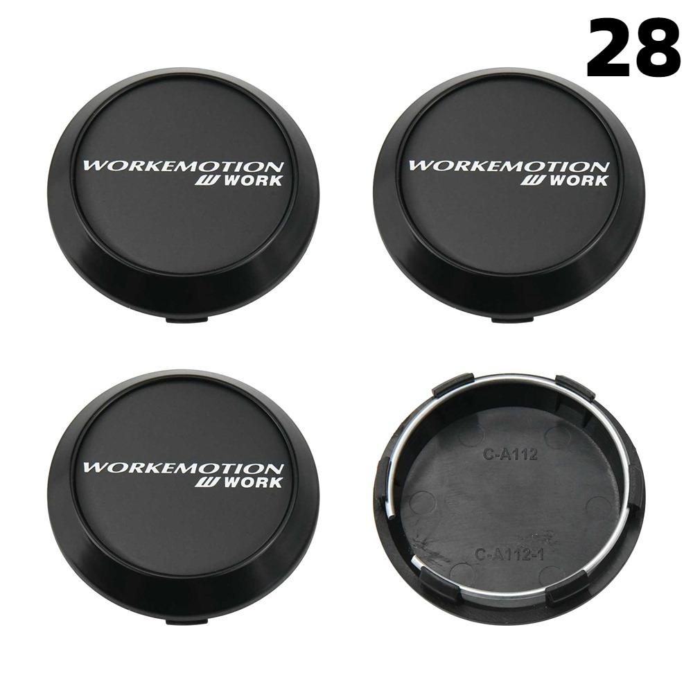 4PCS New 64MM OD / 60MM ID Cap For Rims WORK EMOTION EQUIP MEISTER VS Logo Wheel Center Cap Sport Car Wheel Cover Hub caps