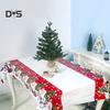 Санта-покрытие для стола, скатерть, подушка, коврик из ПВХ, водонепроницаемый декор для вечеринки