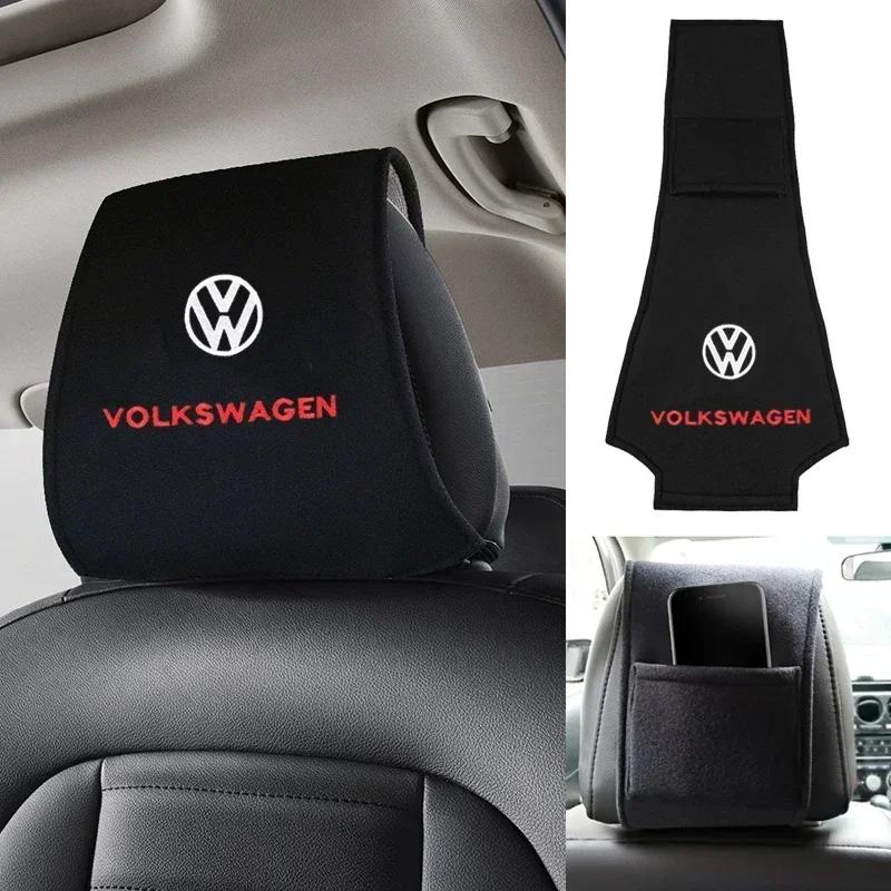 Для VOLKSWAGEN VW Хлопковый Чехол-Защитная Накладка на Подголовник Автомобиля для Volkswagen Polo Passat Golf Jetta Tiguan Touran TAYRON Santana Sci