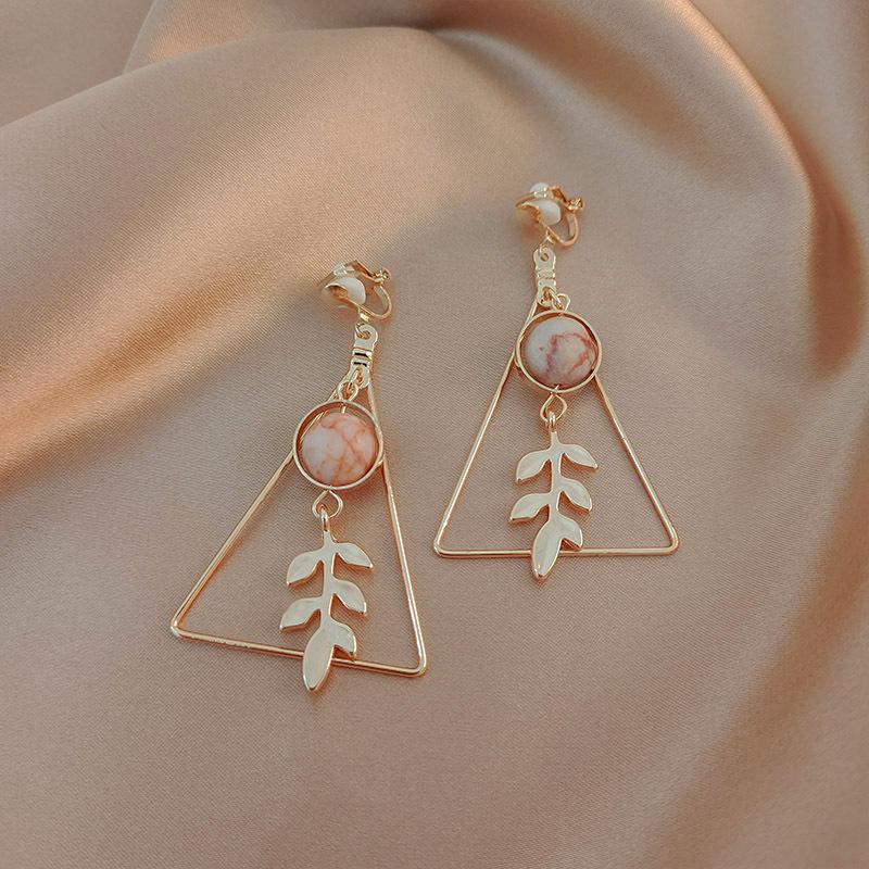 Korean Version of Advanced Ear Clip Without Ear Hole Women's Fashion Retro Versatile Cool Style Temperament Simple Earrings