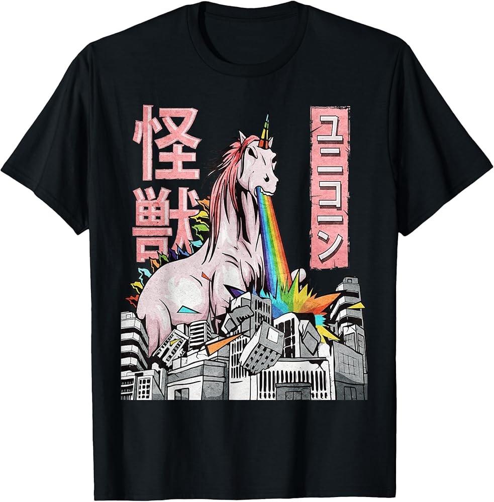 Kaiju Unicorn Japanese Monster Unicorn Anime Merch Manga TShirt Unisex T-Shirt