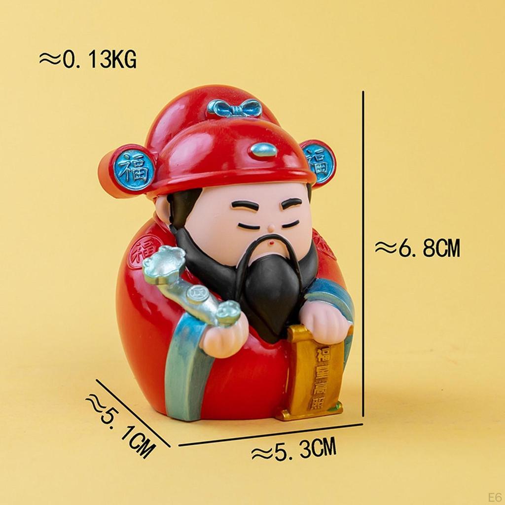 Китайская фигурка бога, миниатюрное украшение, настольное украшение на год, для вечеринок